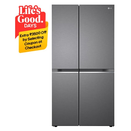 LG GL-B257HDSY side by side refrigerator front view