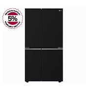 LG GL-B257HWBY side by side refrigerator front view