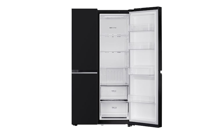 LG 655L Side-by-Side Refrigerator, Smart Inverter Compressor, Multi Air Flow, Express Freezing, Western Black, 3 Star, GL-B257HWBY