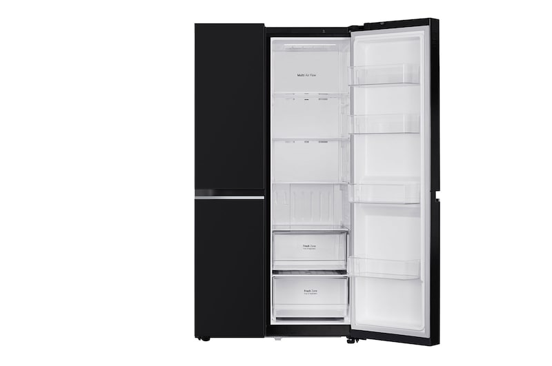 LG 655L Side-by-Side Refrigerator, Smart Inverter Compressor, Multi Air Flow, Express Freezing, Western Black, 3 Star, GL-B257HWBY