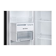 LG 655L, Side-by-Side Refrigerator with Smart Inverter Compressor, Multi Air Flow, Multi Digital Sensors, Express Freezing, Smart Diagnosis™, Western Black Finish, GL-B257HWBY