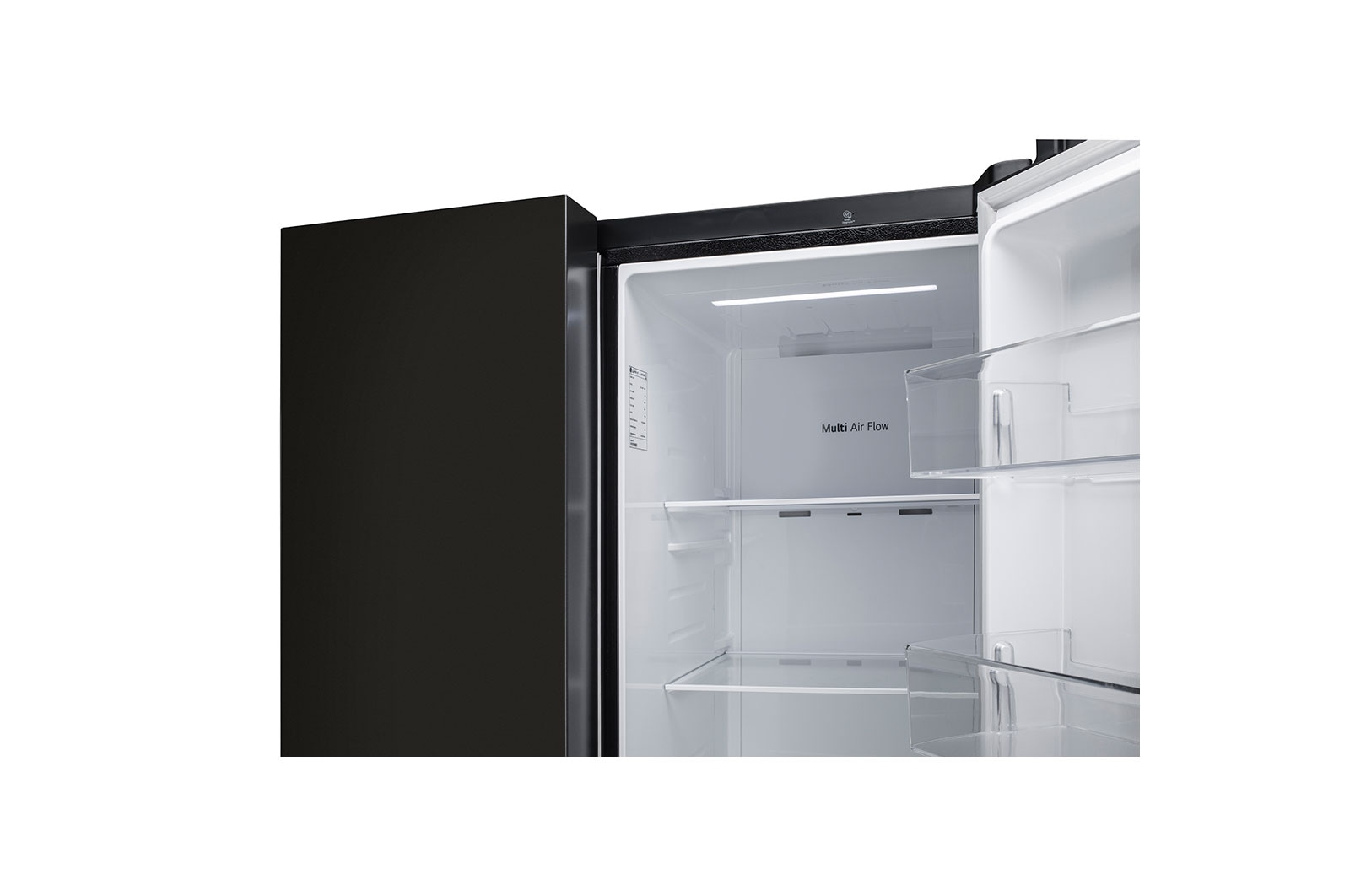 LG 655L, Side-by-Side Refrigerator with Smart Inverter Compressor, Multi Air Flow, Multi Digital Sensors, Express Freezing, Smart Diagnosis™, Western Black Finish, GL-B257HWBY