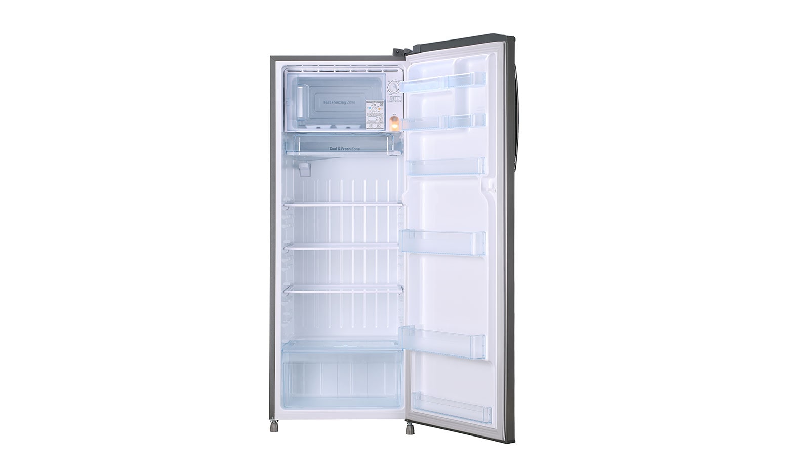 LG 261L Single Door Refrigerator, Smart Connect™, Solar Smart*, Shiny Steel Finish, 3 Star, GL-B281BPZX