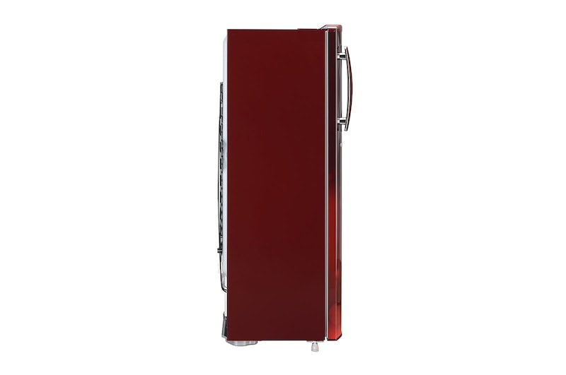 LG 261L Single Door Refrigerator, Smart Inverter Compressor, Smart Connect, Scarlet Charm Finish, 3 Star, GL-B281BSCX