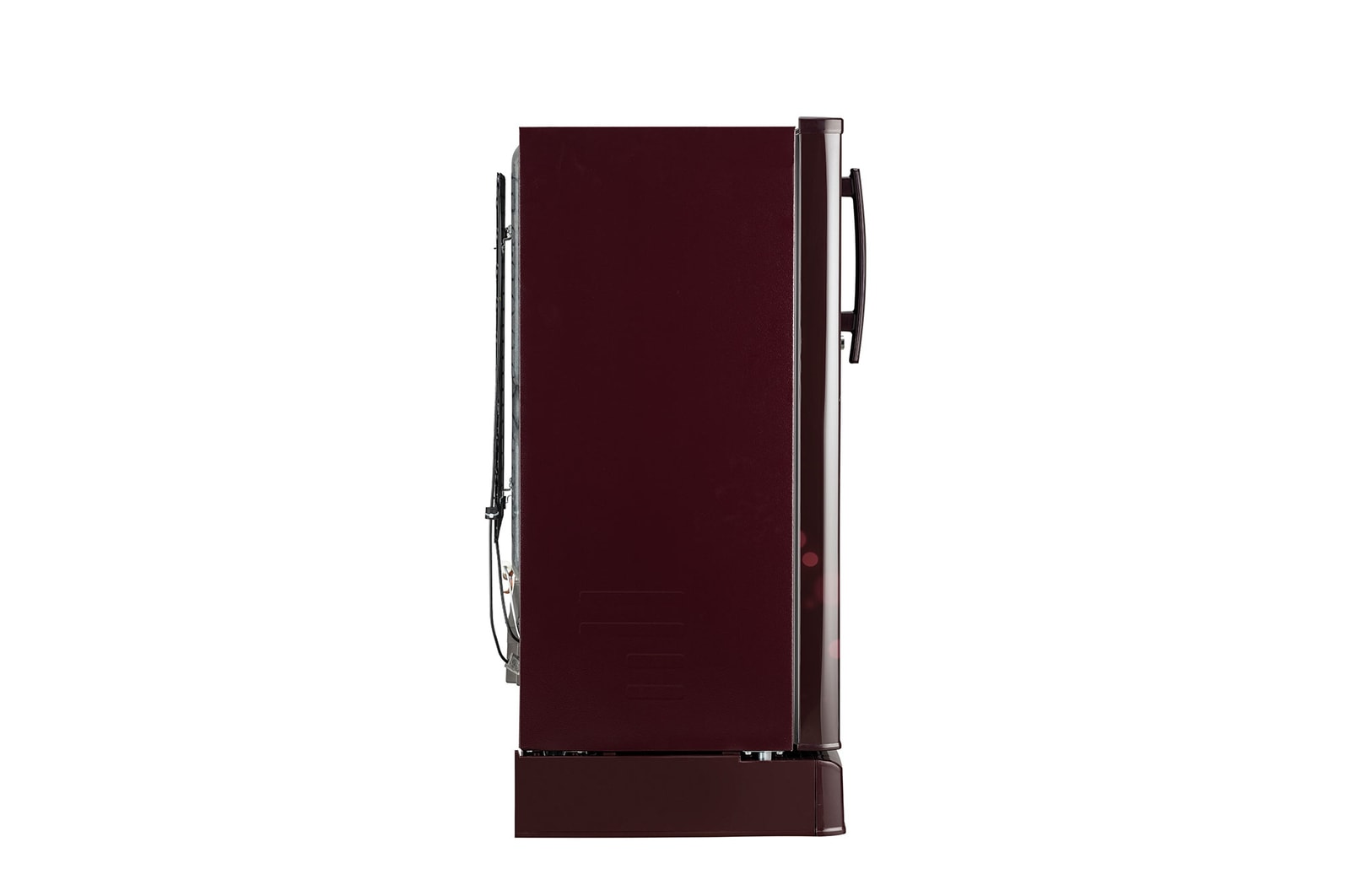 LG 185L Single Door Refrigerator, Smart Inverter Compressor, Base Stand Drawer, Scarlet Euphoria Finish, 4 Star, GL-D199OSEY