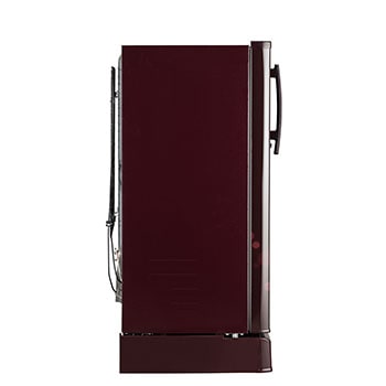 LG 185L Single Door Refrigerator, Smart Inverter Compressor, Base Stand Drawer, Scarlet Euphoria Finish, 4 Star, GL-D199OSEY