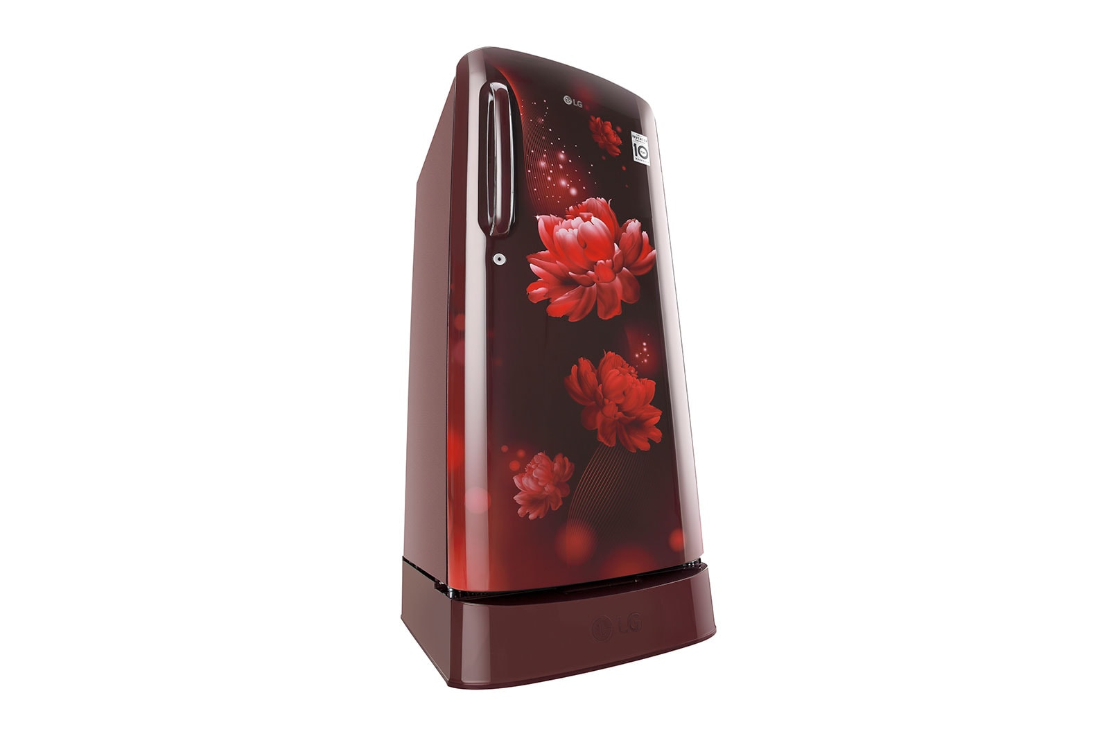 LG 185L, 5 Star, Direct Cool Single Door Refrigerator, Scarlet Charm Finish, 2023 Model, GL-D201ASCU