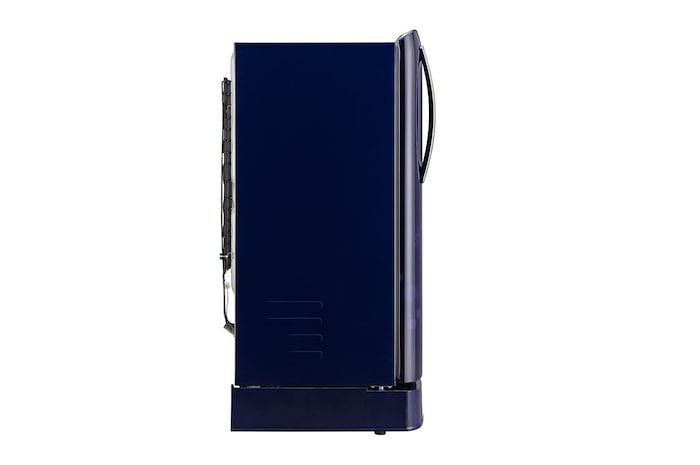 LG 201L Single Door Refrigerator, Smart Inverter Compressor, Base Stand Drawer, Blue Euphoria Finish, 5 Star, GL-D211HBEZ