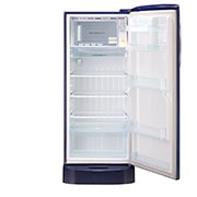 LG 224L Single Door Refrigerator, Smart Inverter Compressor, Smart Connect, Base Stand Drawer, Blue Charm Finish, 5 Star, GL-D241ABCU