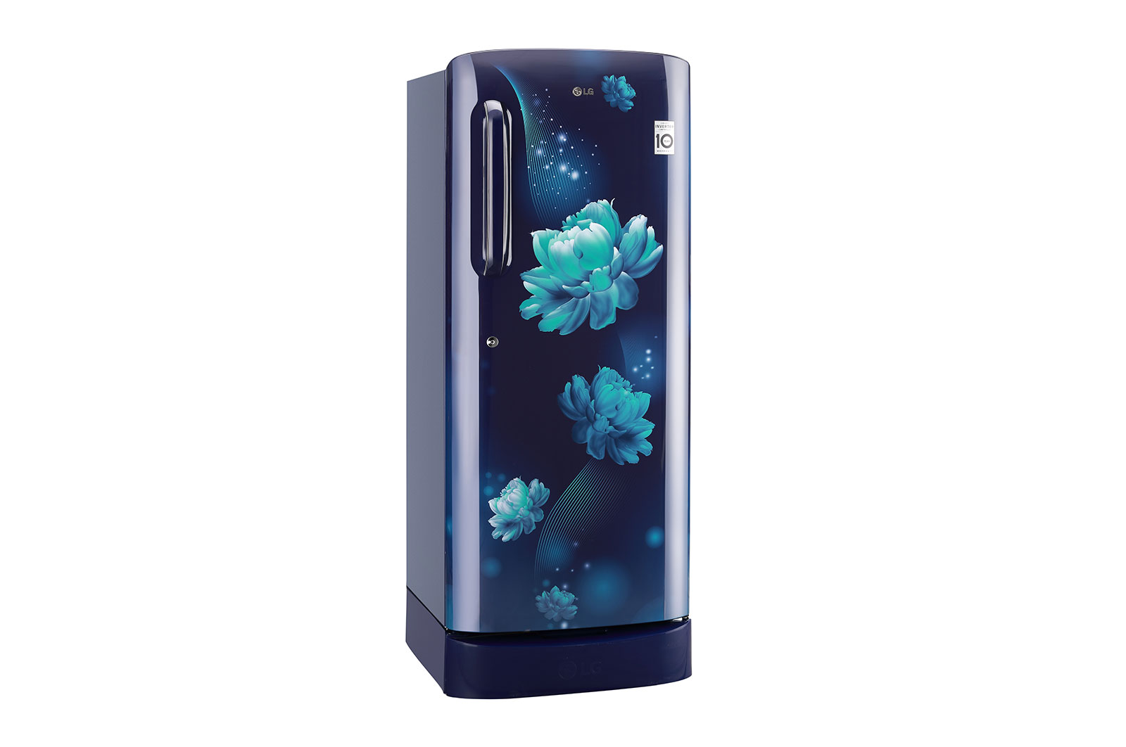 LG 224L Single Door Refrigerator, Smart Connect, Base Stand Drawer, Blue Charm Finish, 4 Star, GL-D241ABCY