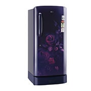 LG 224L, 4 Star, Smart Inverter Compressor, Smart Connect, With Base Stand Drawer, Blue Euphoria Finish, Direct Cool Single Door Refrigerator, GL-D241ABEY