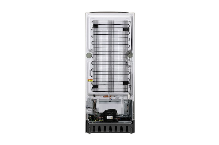 LG 224L Single Door Refrigerator, Base Stand Drawer, Smart Inverter Compressor, Smart Connect, Shiny Steel, 5 Star, GL-D241APZU