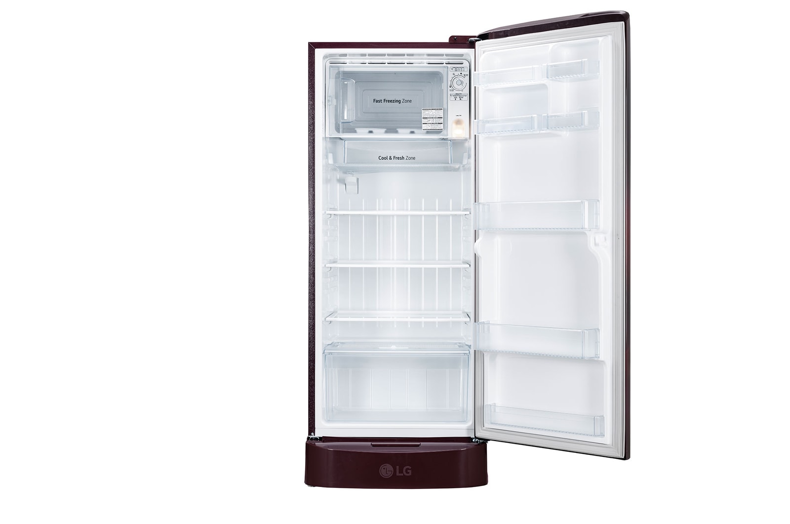 front open view without food