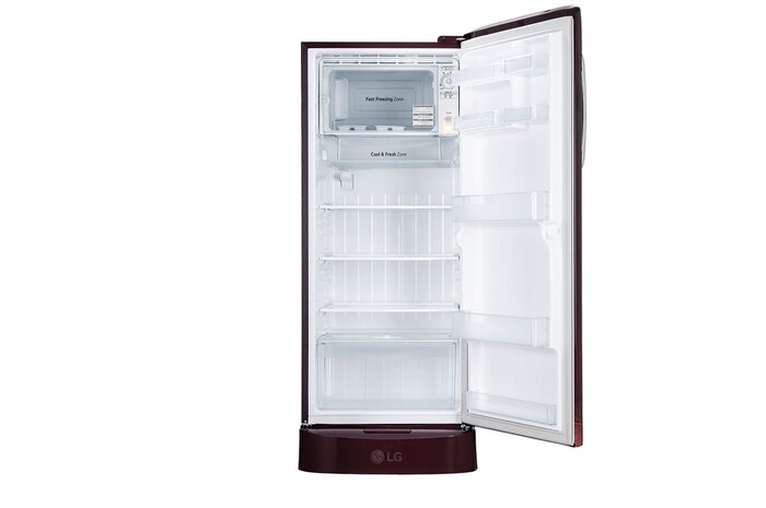 front view with door open