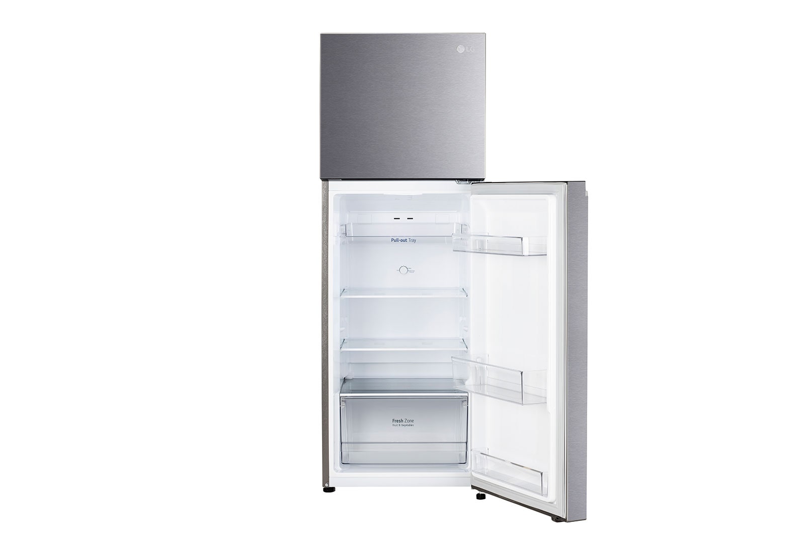 LG 246L Double Door Refrigerator with Multi Air Flow, Auto Smart Connect™, Dazzle Steel, 3 Star, GL-N262SDSX