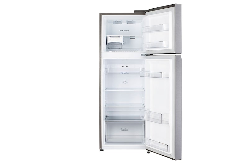 LG 246L Double Door Refrigerator with Multi Air Flow, Auto Smart Connect™, Dazzle Steel, 3 Star, GL-N262SDSX
