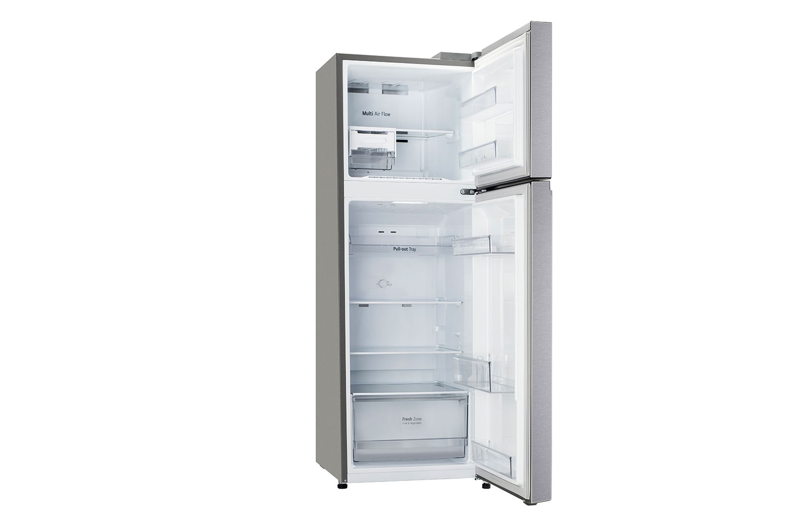 LG 246L Double Door Refrigerator with Multi Air Flow, Auto Smart Connect™, Dazzle Steel, 3 Star, GL-N262SDSX