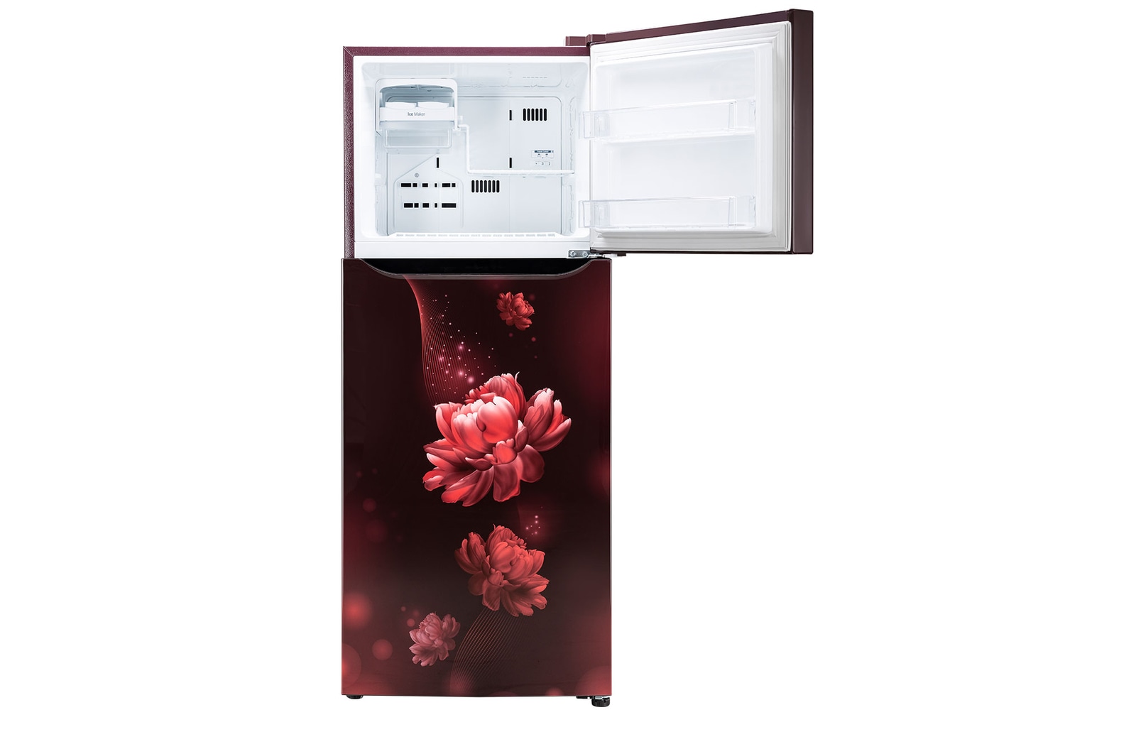 LG GL-N292BSCY-Refrigerators-Front-View-Top-Door-Open-Without-Content