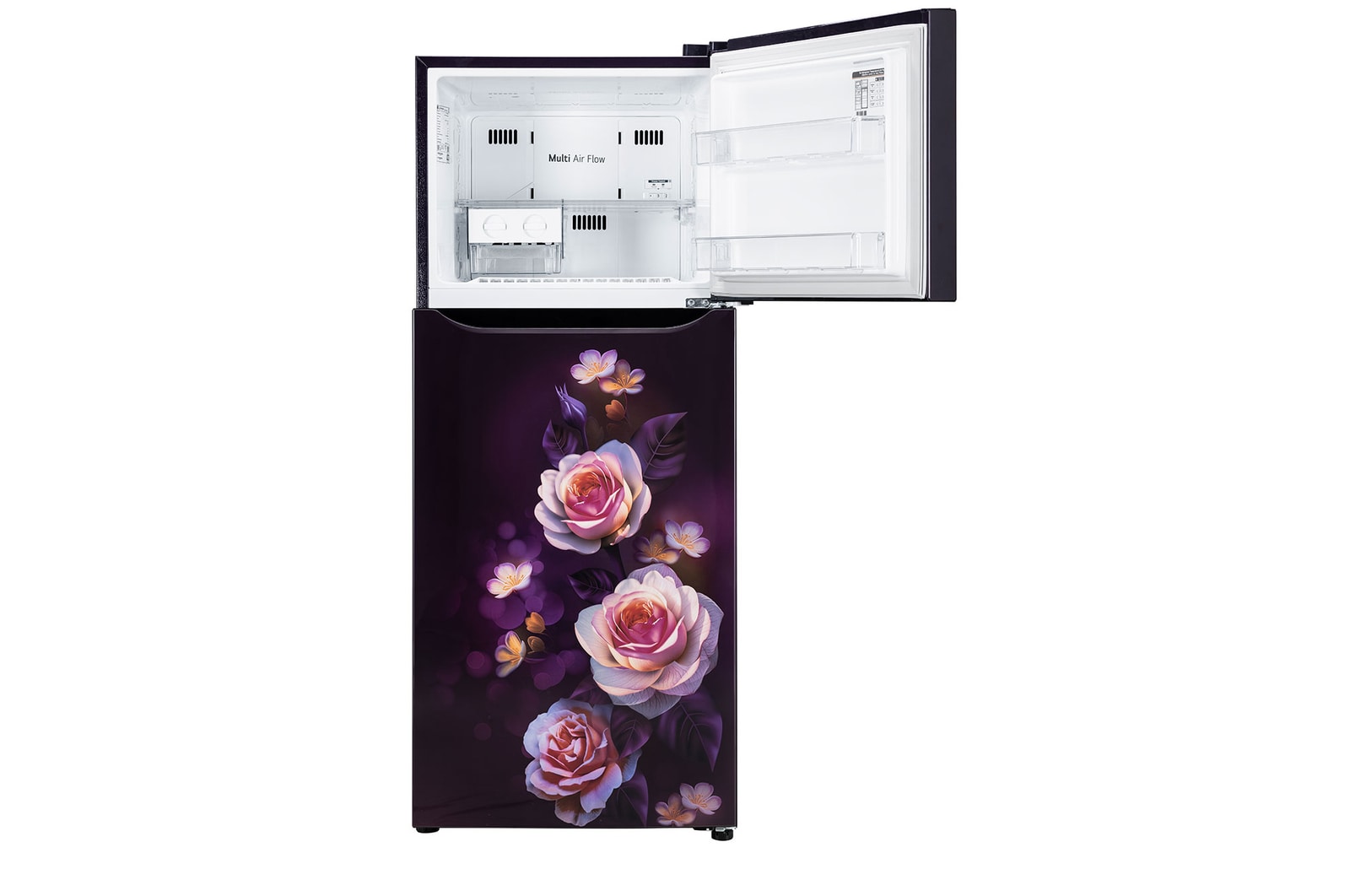 GL-N292DPBY-Refrigerators-Front-View-Top-Door-Open-Without-Content