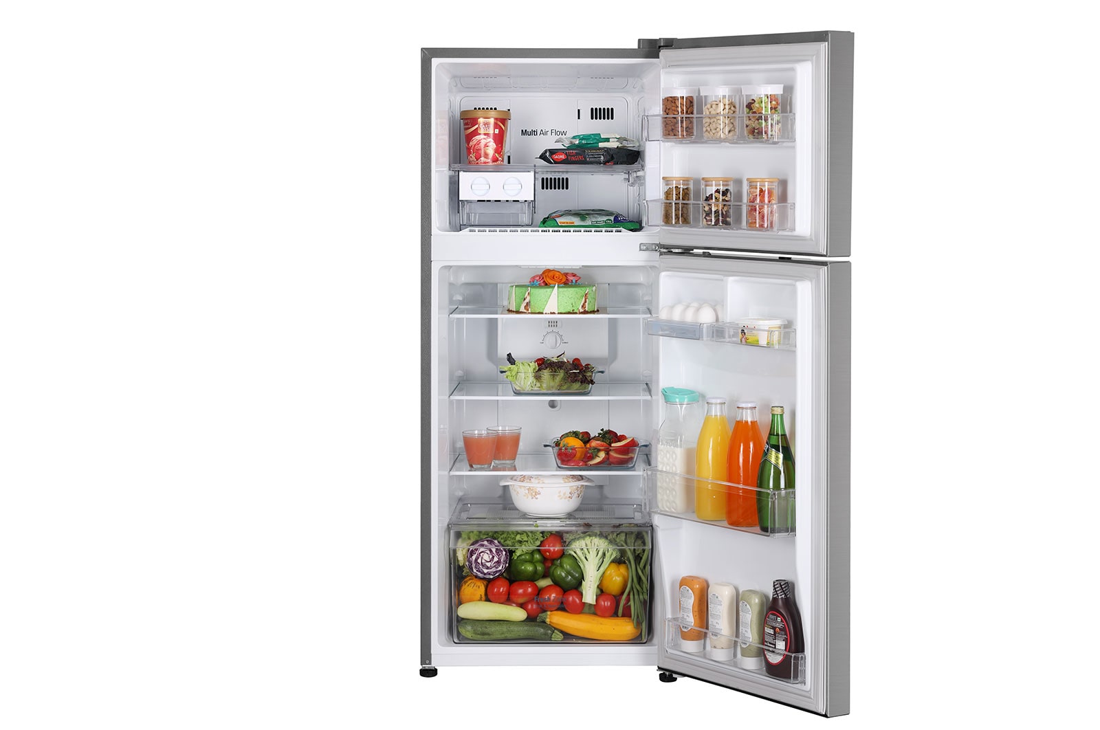 LG 242L Frost Free Refrigerator With Smart Inverter Compressor, Multi Air Flow, LED Lighting, MOIST ‘N’ FRESH, GL-N292DPZY