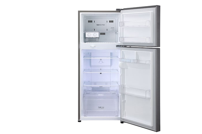 LG 242L, 2 Star, Smart Inverter Compressor, Dazzle Steel Finish, Frost-Free Double Door Refrigerator, GL-N292RDSY
