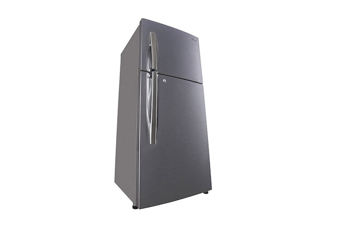 LG 242L, 2 Star, Smart Inverter Compressor, Dazzle Steel Finish, Frost-Free Double Door Refrigerator, GL-N292RDSY