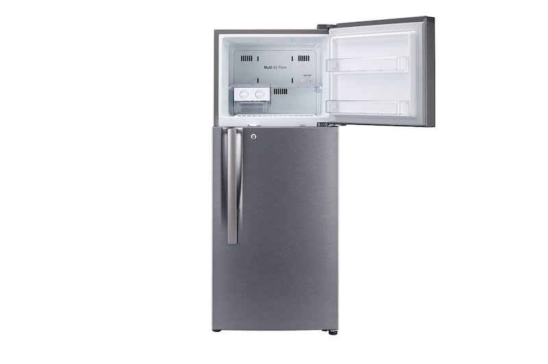 LG 242L, 2 Star, Smart Inverter Compressor, Dazzle Steel Finish, Frost-Free Double Door Refrigerator, GL-N292RDSY