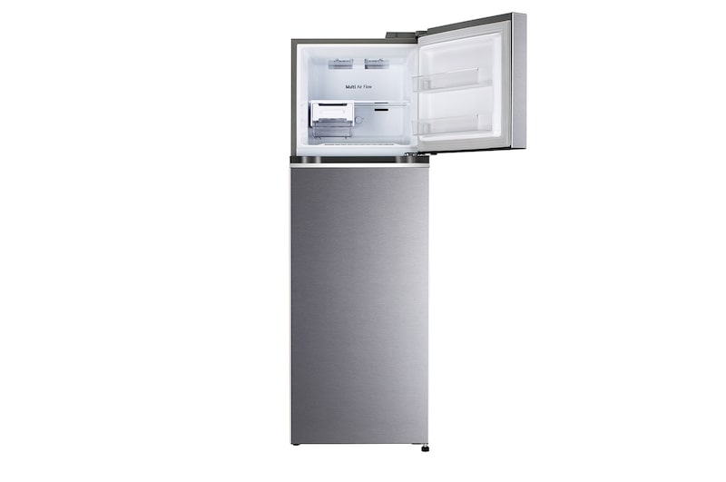 LG 272L Double Door Refrigerator, Smart Diagnosis™, Dazzle Steel Finish, 2 Star, GL-N312SDSY
