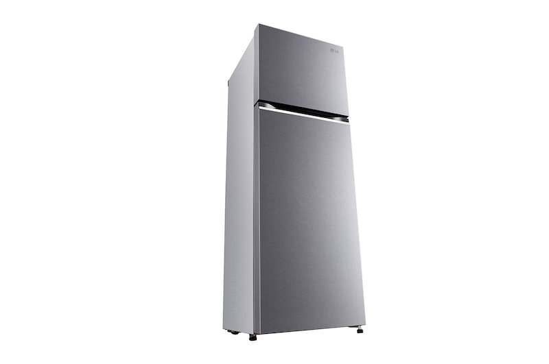 LG 272L Double Door Refrigerator, Smart Diagnosis™, Dazzle Steel Finish, 2 Star, GL-N312SDSY