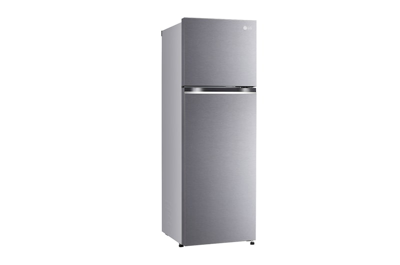 LG 272L Double Door Refrigerator, Smart Diagnosis™, Dazzle Steel Finish, 2 Star, GL-N312SDSY
