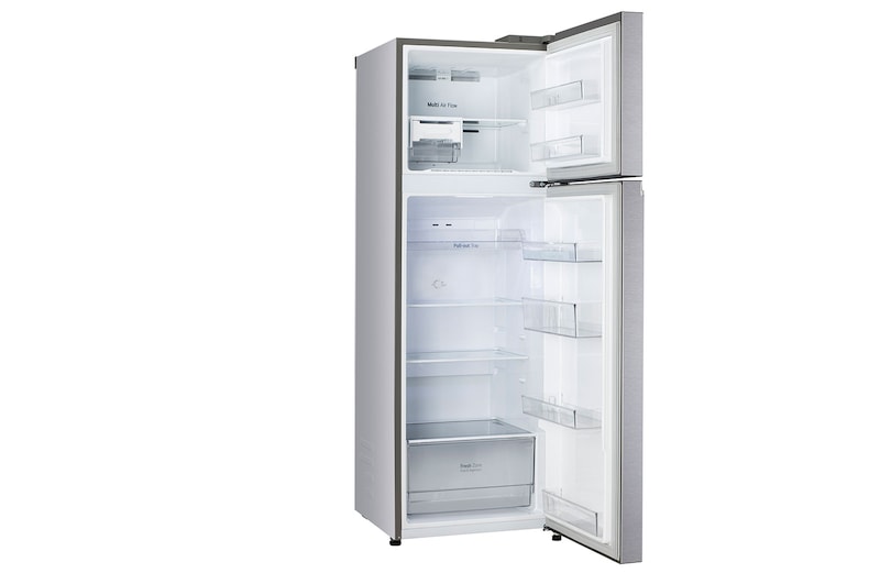 LG 272L Double Door Refrigerator, Smart Diagnosis™, Dazzle Steel Finish, 2 Star, GL-N312SDSY
