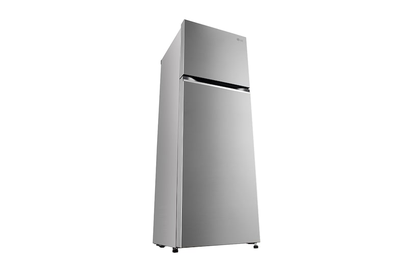 LG 272L Double Door Refrigerator with Smart Diagnosis™, Multi Air Flow, MOIST ‘N’ FRESH, Shiny Steel Finish, 2 Star, GL-N312SPZY