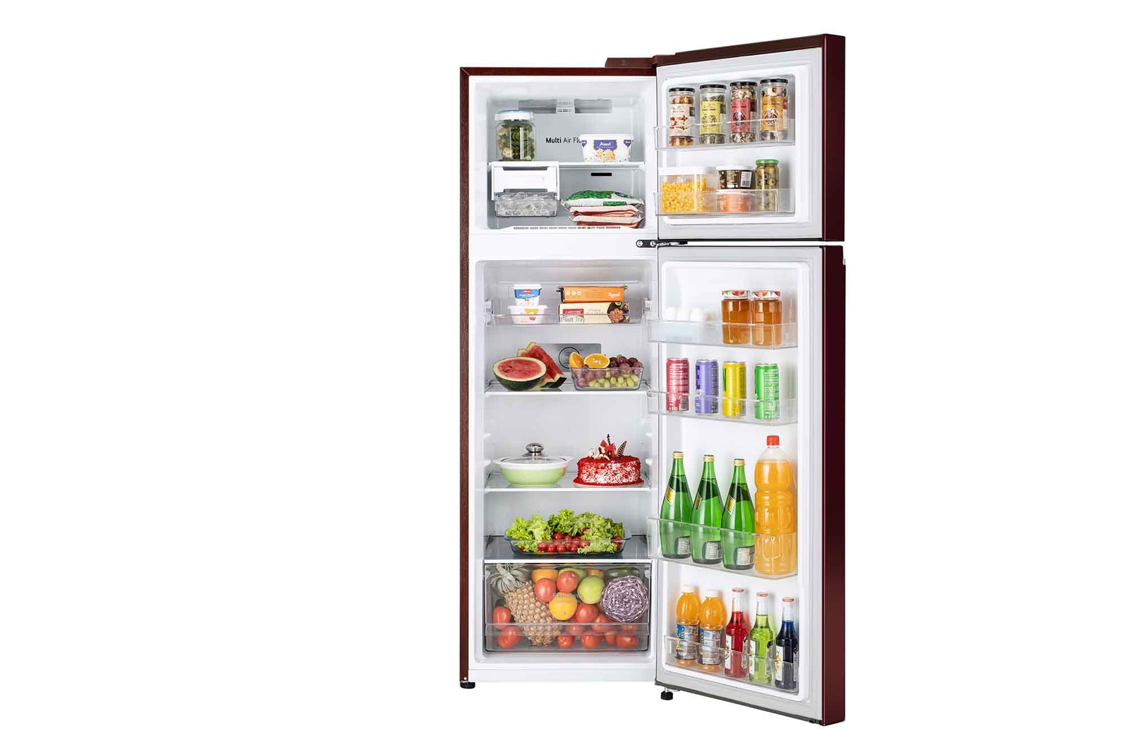 front open view with food