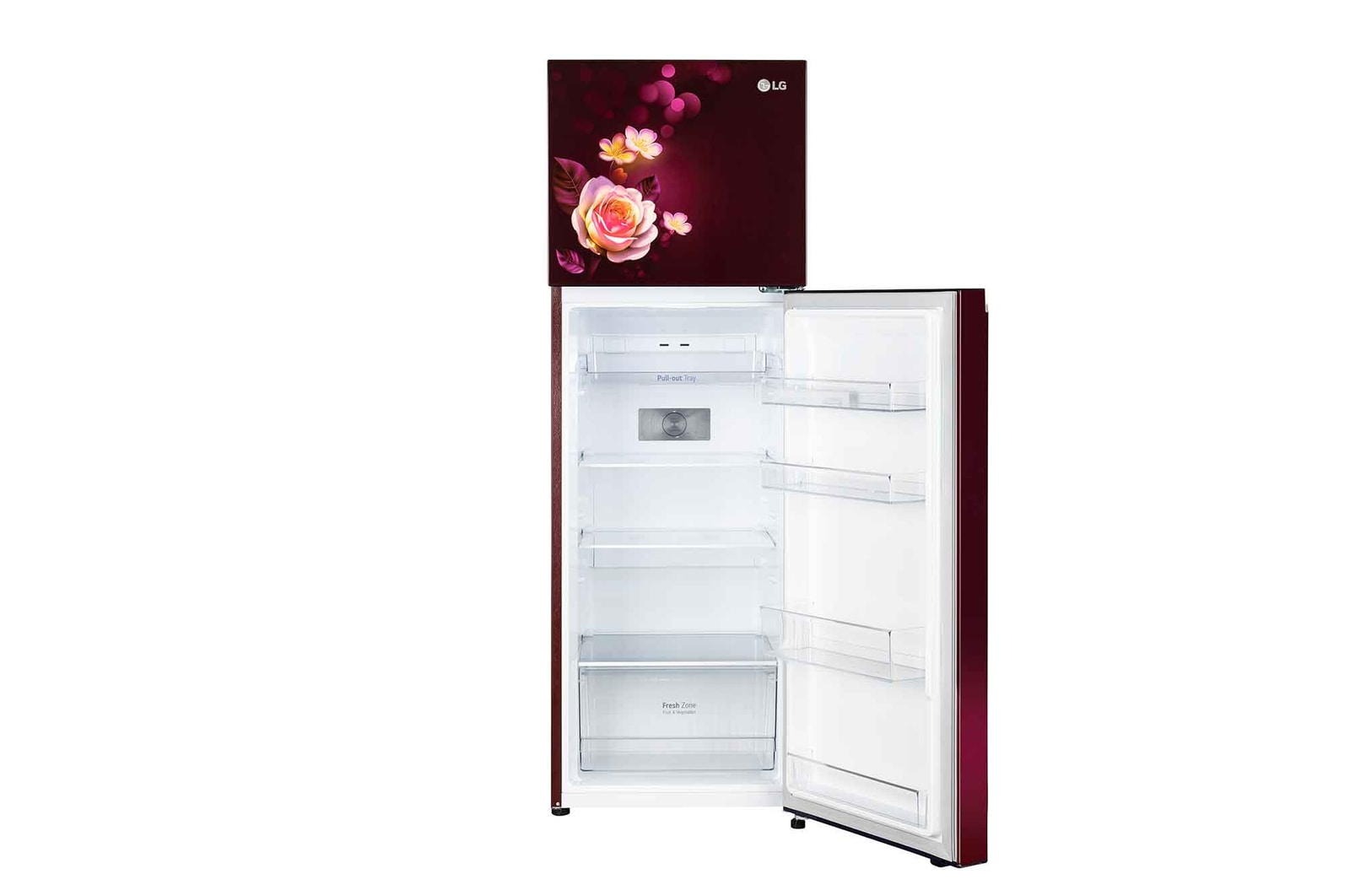 front view with bottom door open