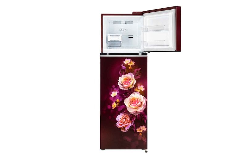 front view with top door open