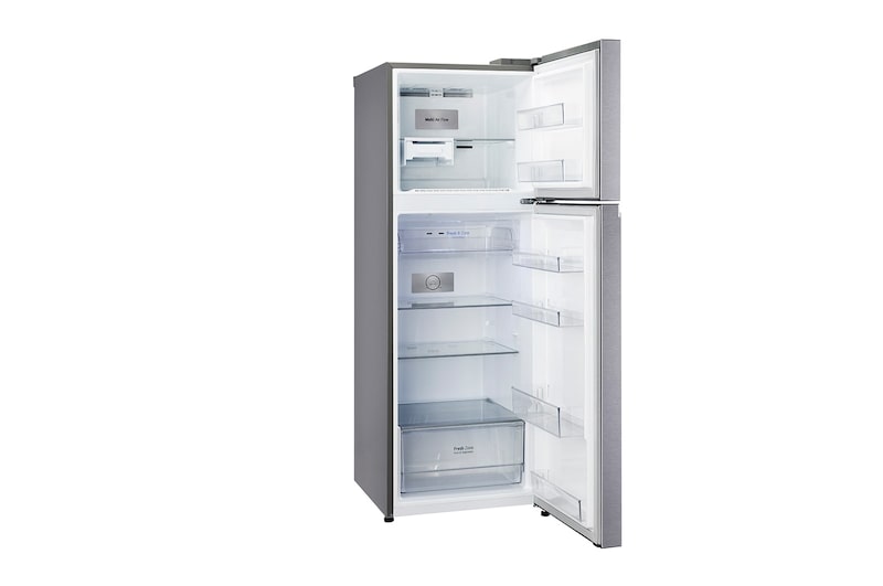 LG 322L Double Door Refrigerator, Smart Diagnosis™, Multi Air Flow, Dazzle Steel Finish, 2 Star, GL-N342SDSY