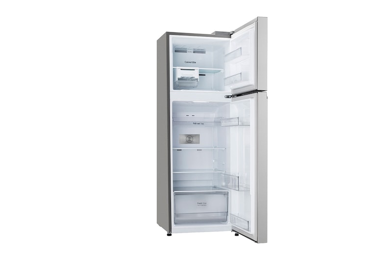 LG 246L Double Door Refrigerator, Convertible, Shiny Steel Finish, 3 Star, GL-S262SPZX