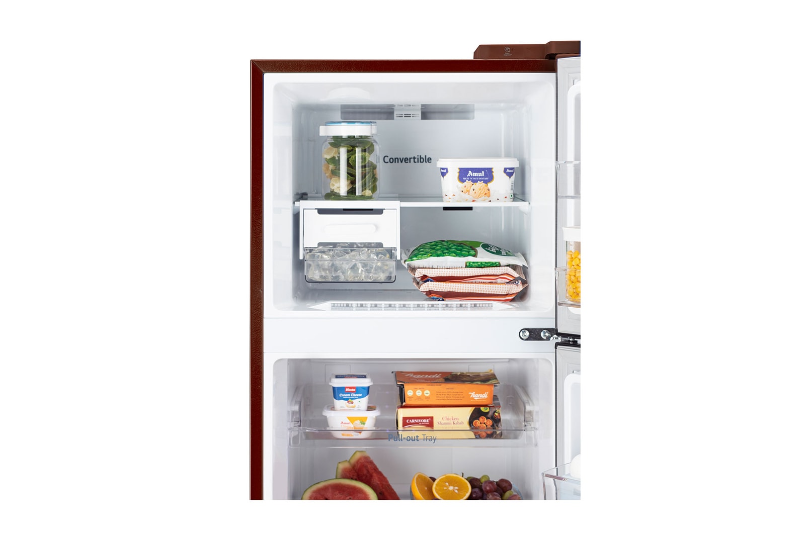 LG GL-S262SSLX Refrigerators Refrigerator Front Top Door open View