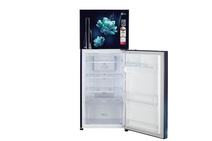 LG 240L Double Door Refrigerator, MOIST ‘N’ FRESH, Blue Charm Finish, 2 Star, GL-S292RBCY