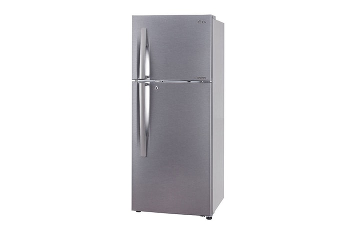 LG 240L Double Door Refrigerator, Convertible, Smart Inverter Compressor, Dazzle Steel Finish, 2 Star, GL-S292RDSY