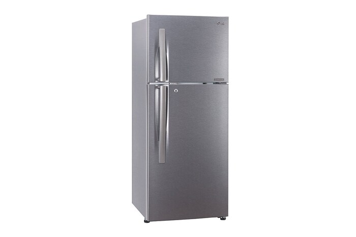 LG 240L Double Door Refrigerator, Convertible, Smart Inverter Compressor, Dazzle Steel Finish, 2 Star, GL-S292RDSY