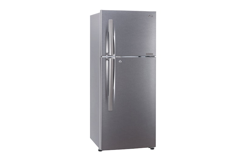 LG 240L Double Door Refrigerator, Convertible, Smart Inverter Compressor, Dazzle Steel Finish, 2 Star, GL-S292RDSY