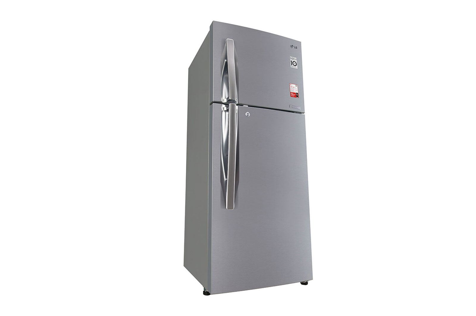 LG 240L Double Door Refrigerator, Convertible, Shiny Steel Finish, 2 Star, GL-S292RPZY
