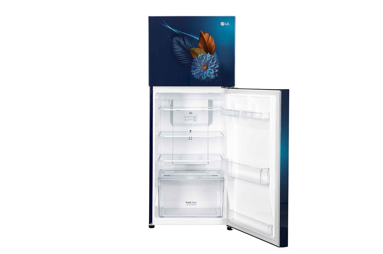 LG-GL-S292SBWY-Refrigerators-Front-View-Top-Door-Open-Without-Content