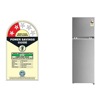 LG GL-S302SPZY double door refrigerator front view