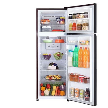 Front open view with food