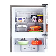 LG 288L, 2 Star, Smart Inverter Compressor, Convertible, Smart Diagnosis™, Shiny Steel Finish, Frost-Free Double Door Refrigerator, GL-S322SPZY