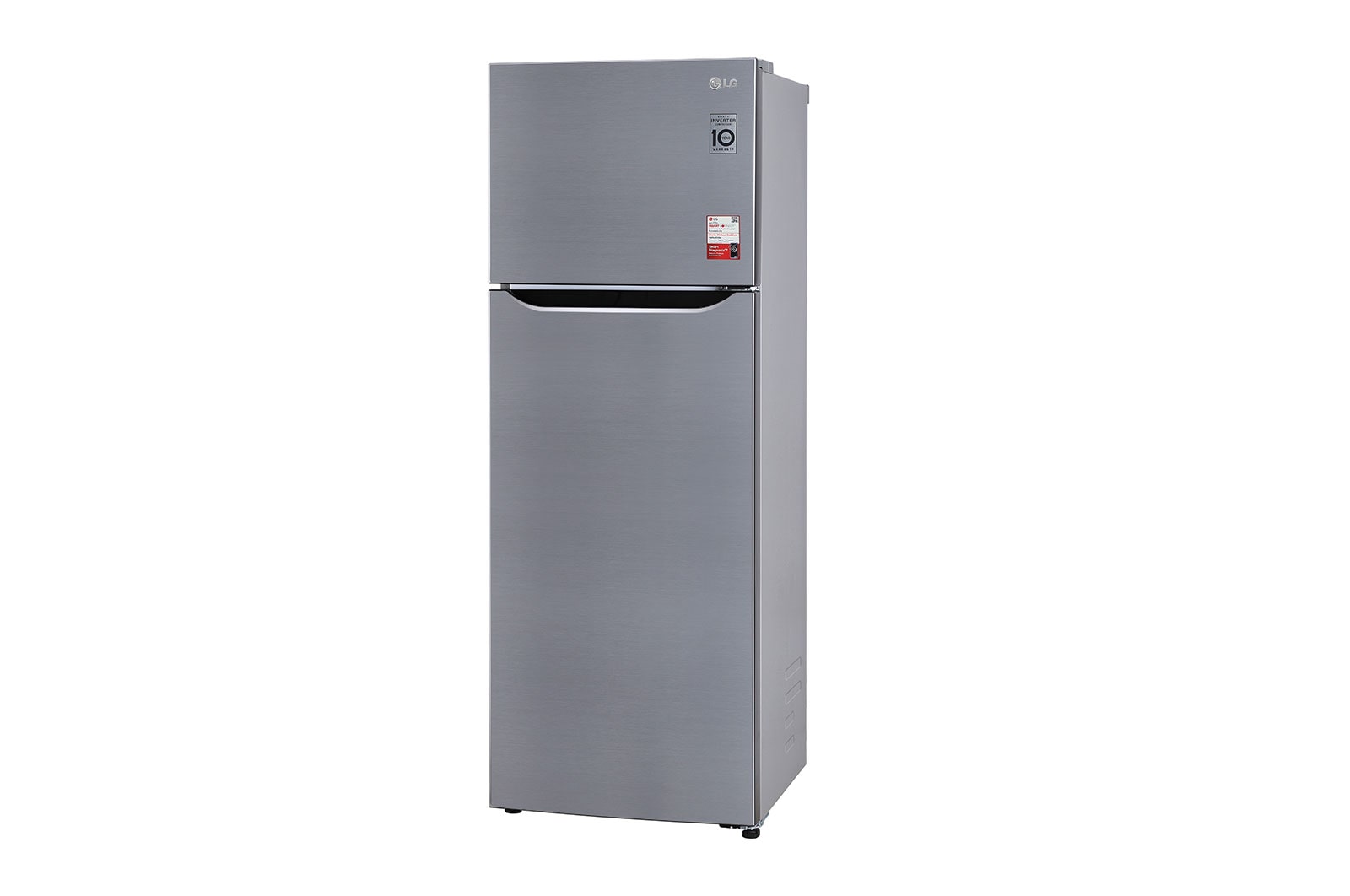 LG 288L, 2 Star, Smart Inverter Compressor, Convertible, Smart Diagnosis™, Shiny Steel Finish, Frost-Free Double Door Refrigerator, GL-S322SPZY