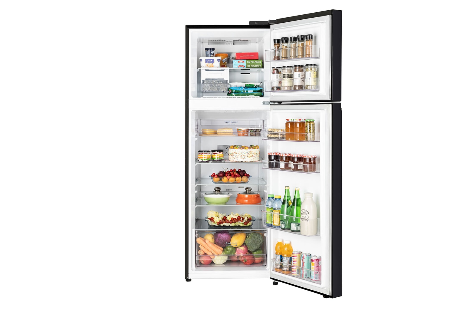 front open view with food