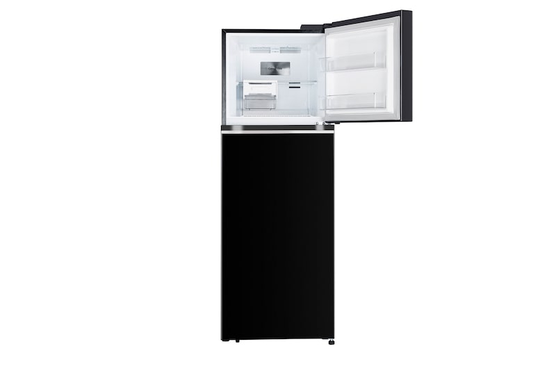 front view with top door open